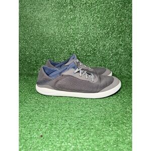 Olukai Men Size 11.5 MOKU Pae Blue Grey Mesh Slip On Comfort Shoe Casual Sneaker